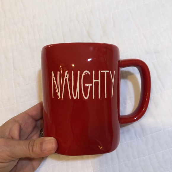 🆕NWT Rae Dunn 2 Mug Set—Red Nice & Naughty - Picture 5 of 7
